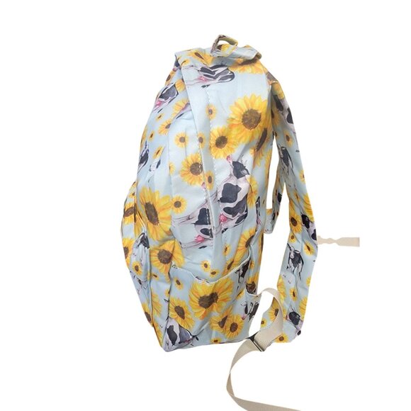 Cows and Sunflowers Yellow‎ Flower Girls Backpack - Picture 5 of 15